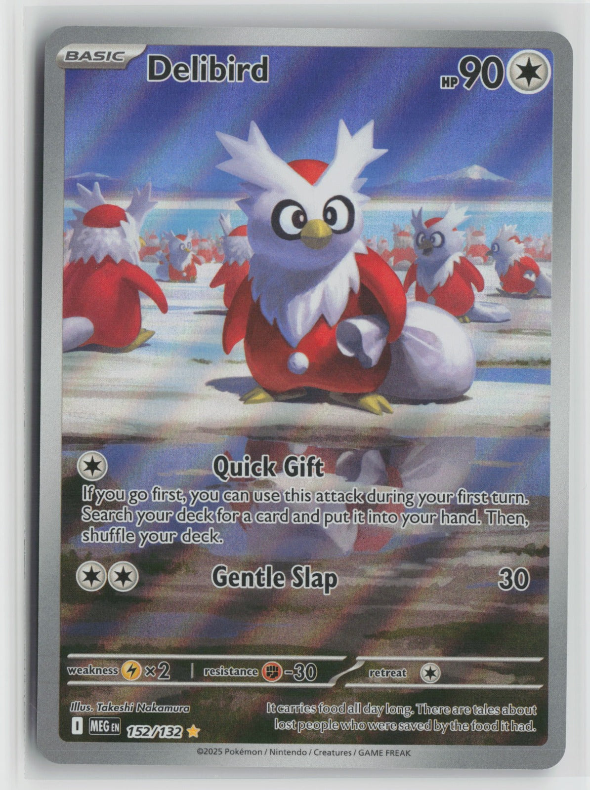 Delibird - Illustration Rare Holo MEG 152/132 NM