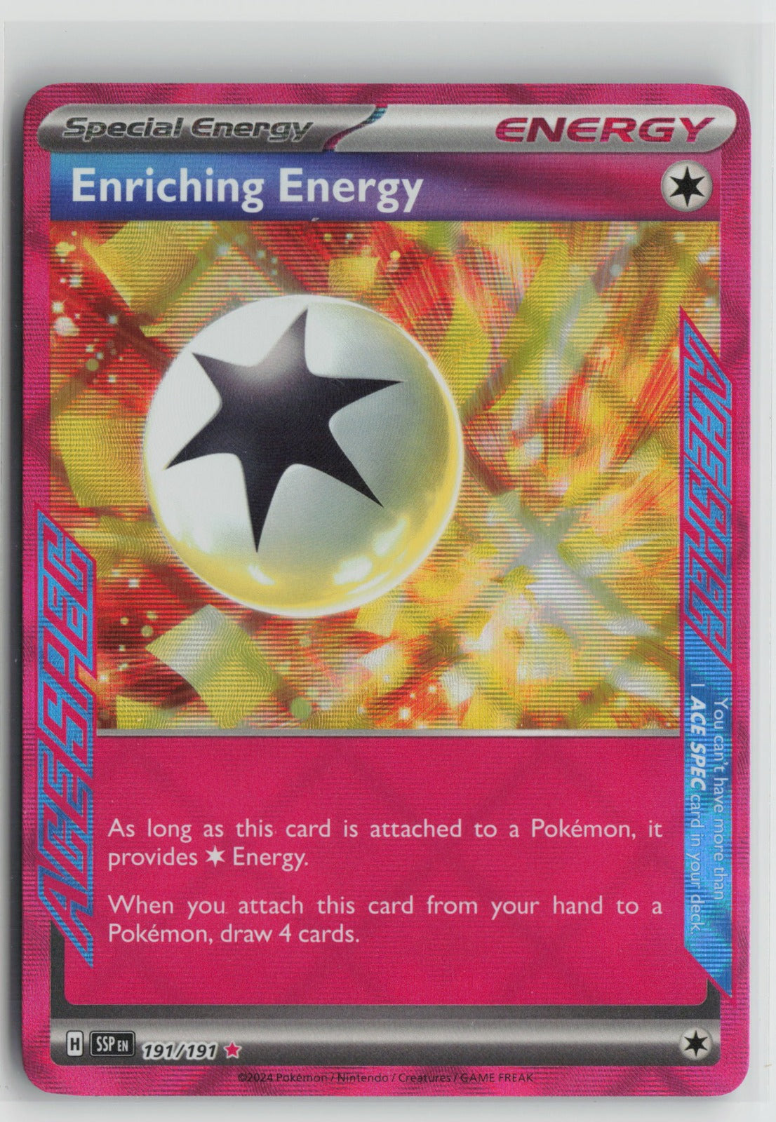 Enriching Energy ACE SPEC Rare Holo SSP 191/191 NM