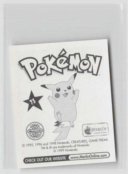 Graveler - Merlin Topps Sticker 1999 #75 NM (Back)