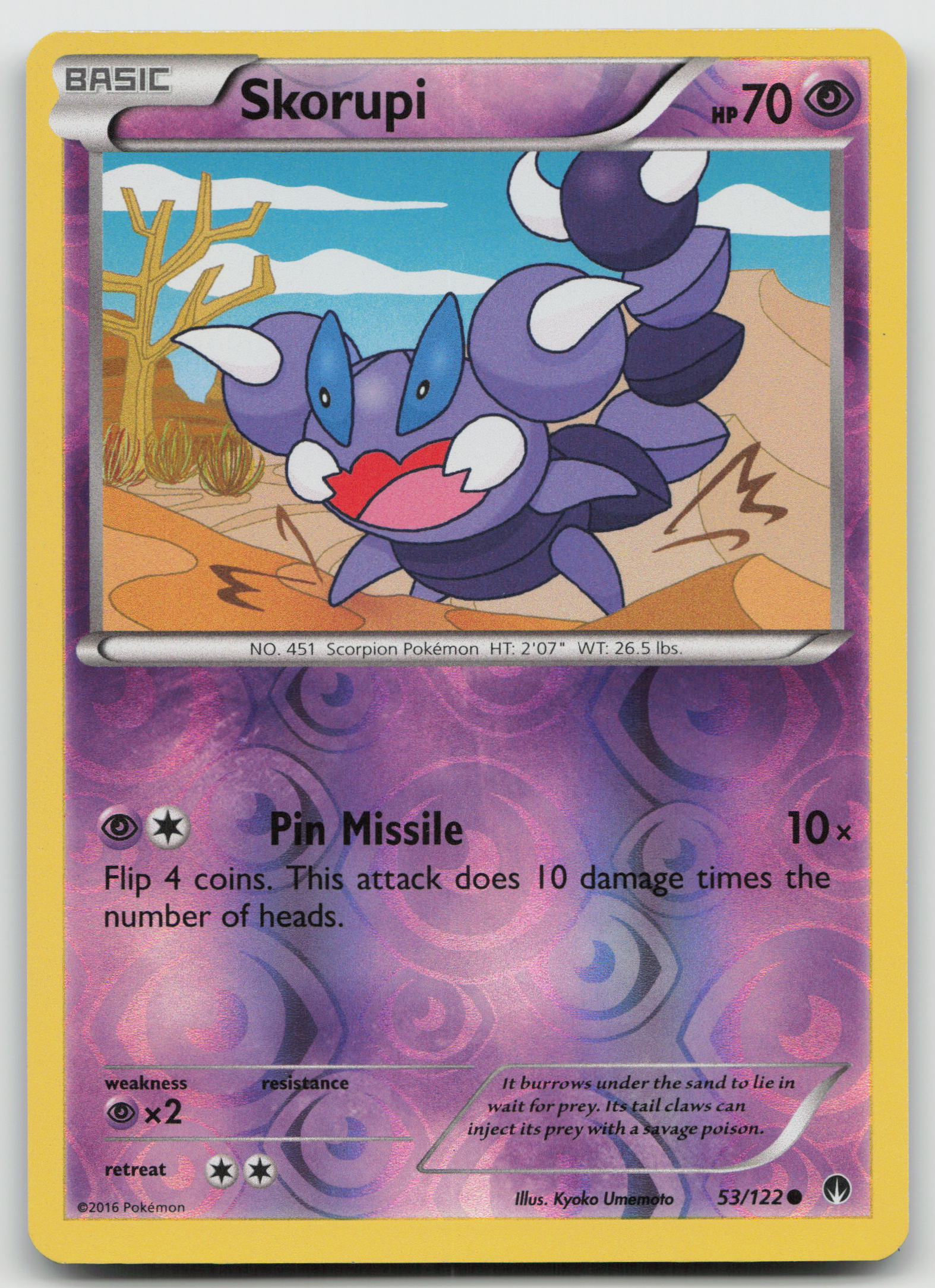 Skorupi Common Reverse Holo BKP 53/122 NM