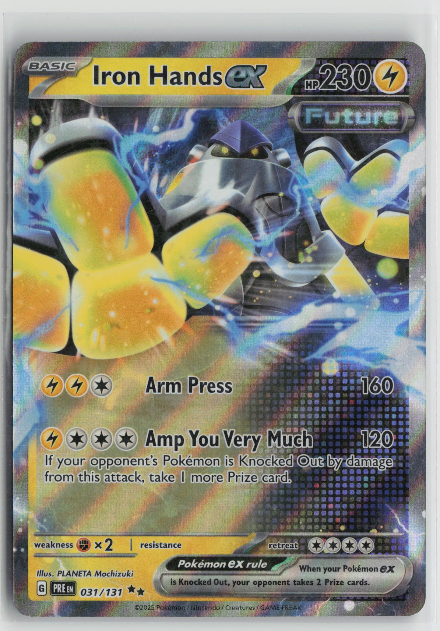 Iron Hands ex - Double Rare Holo PRE 031/131 NM