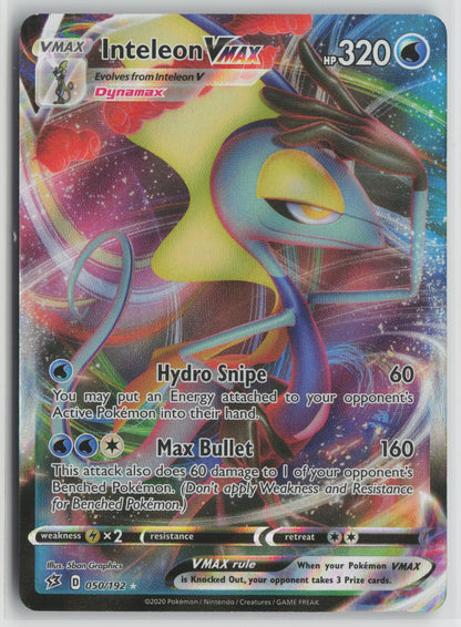 Inteleon VMAX Ultra Rare Holo SWSH02 050/192 NM