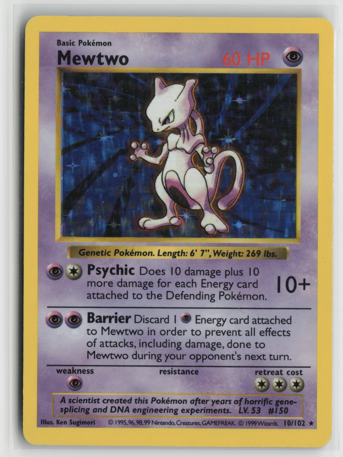 Mewtwo Holo Rare BSS 010/102 MP