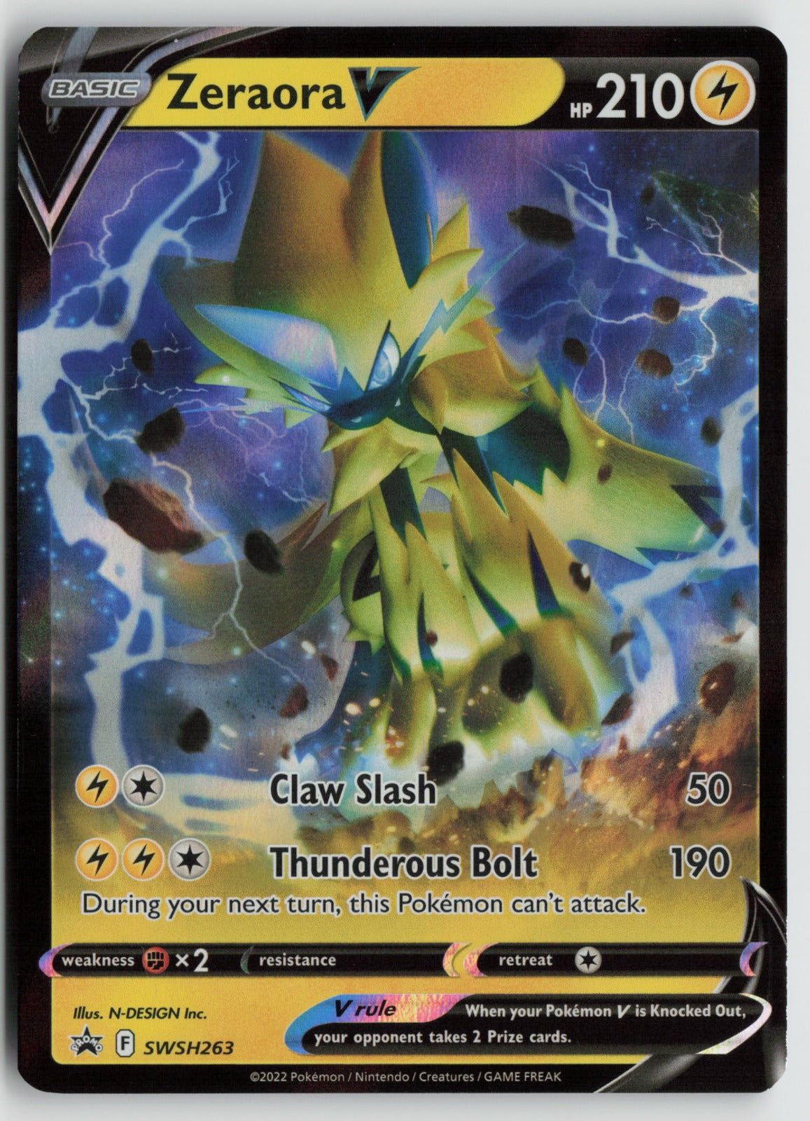Zeraora V Promo Holo SWSD SWSH263 NM