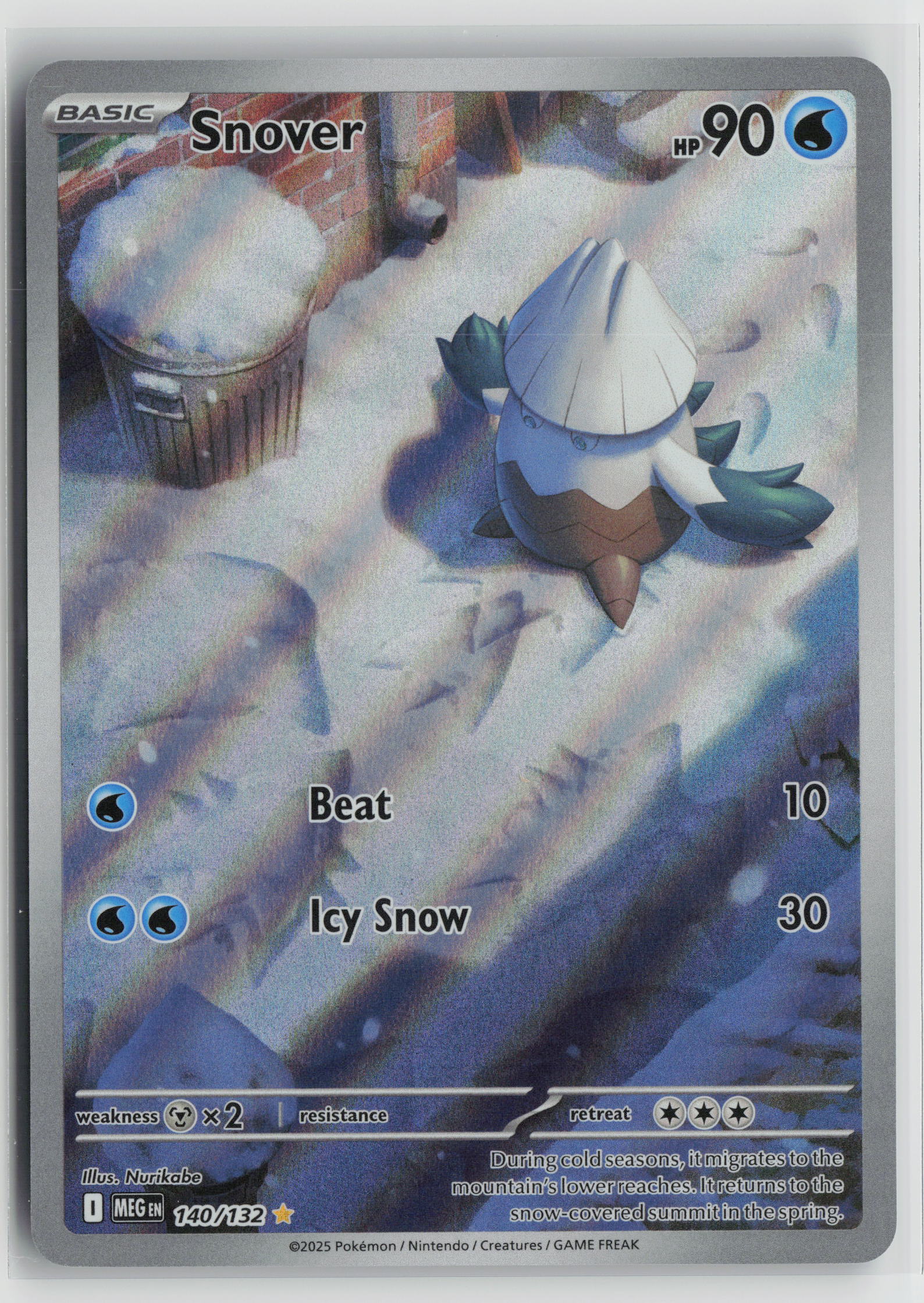 Snover - Illustration Rare Holo MEG 140/132 NM
