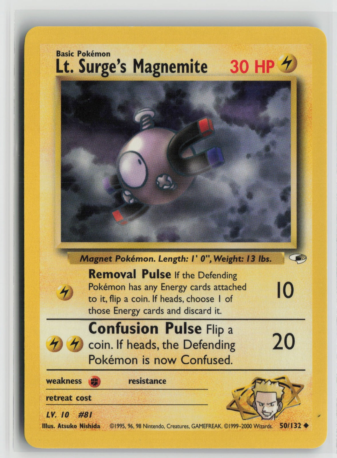 Lt. Surge's Magnemite (50) Uncommon Unlimited G1 050/132 NM
