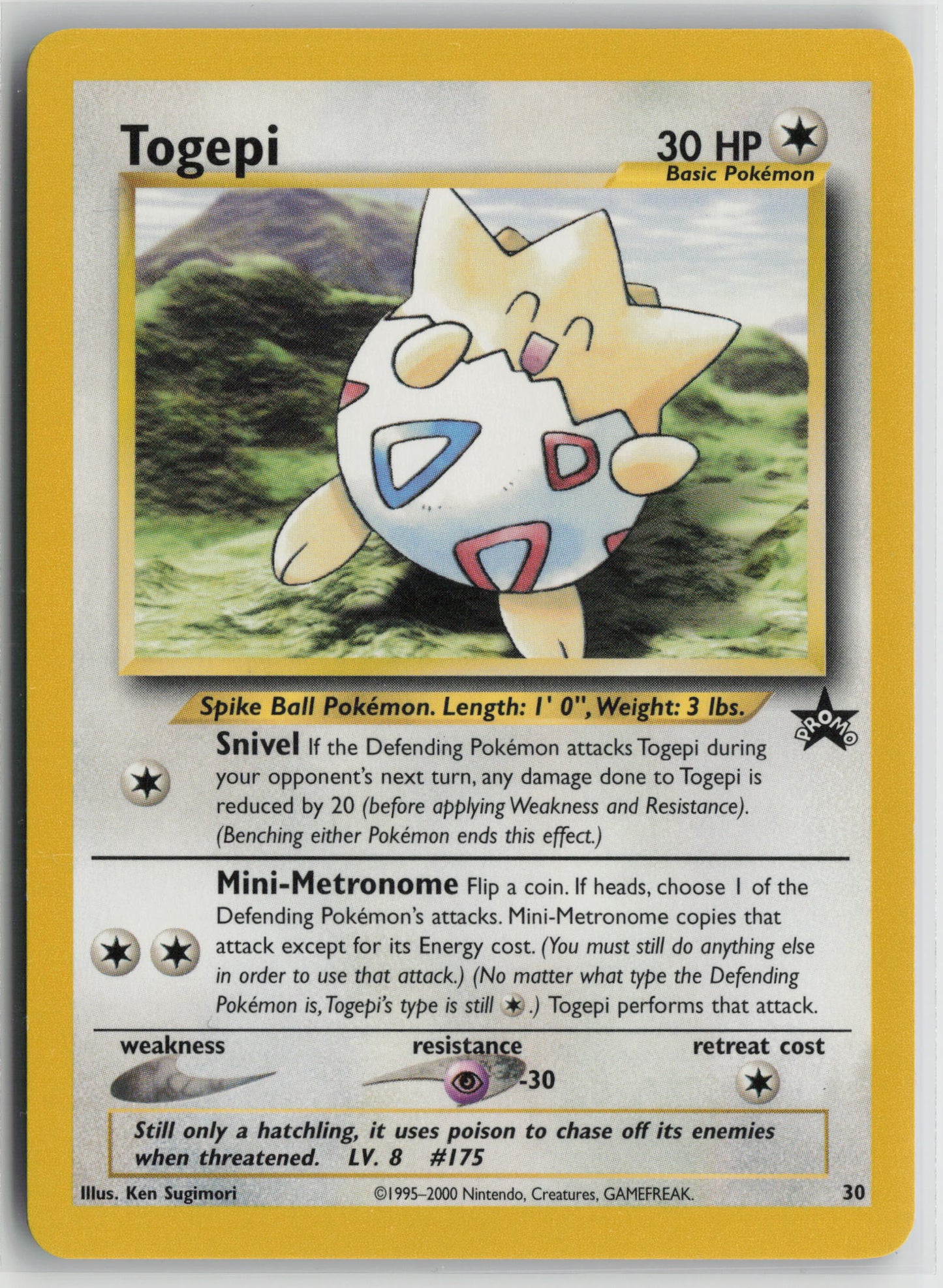 Togepi Promo WoTC Promo 30/53 NM