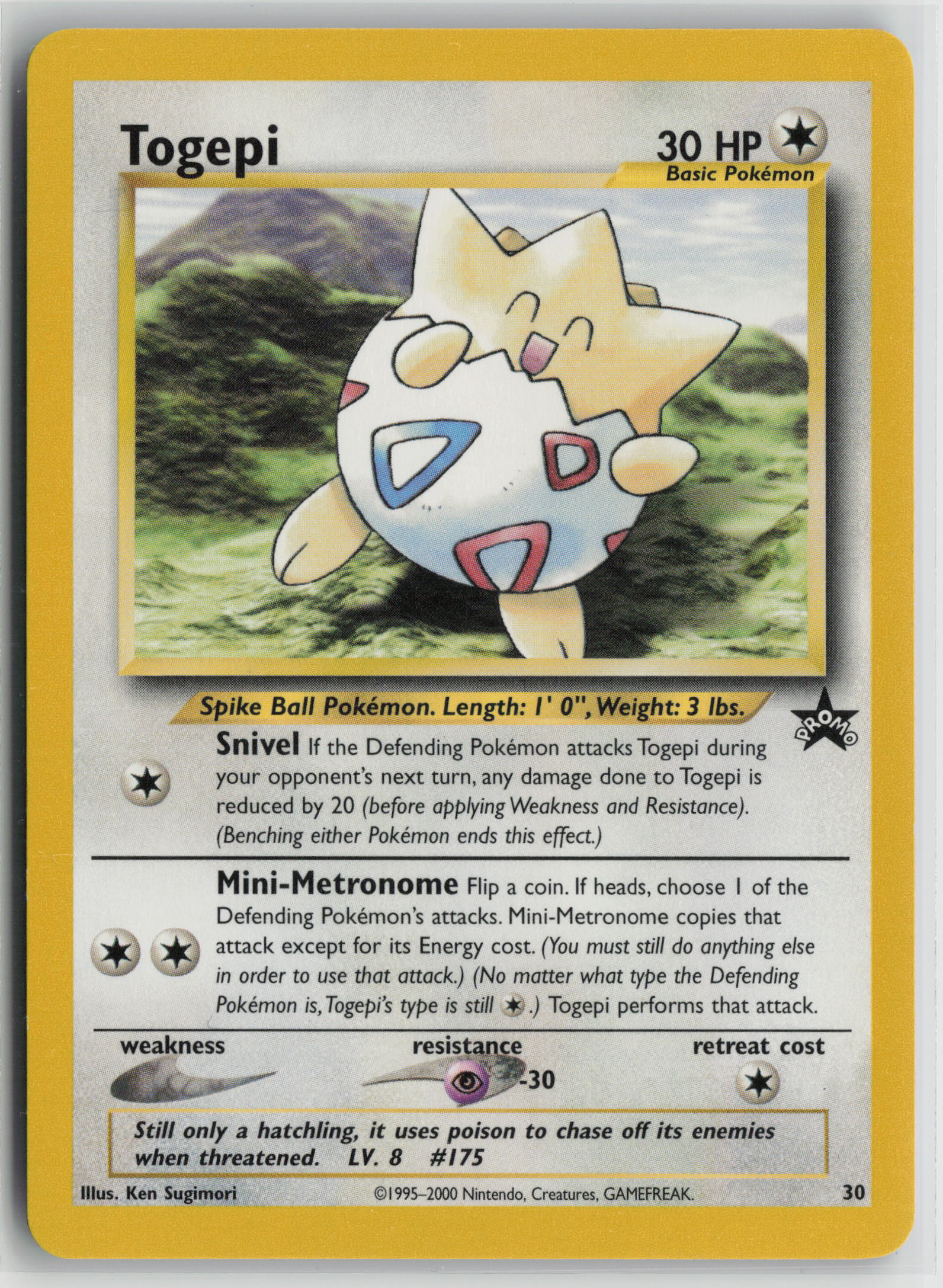 Togepi Promo WoTC Promo 30/53 NM