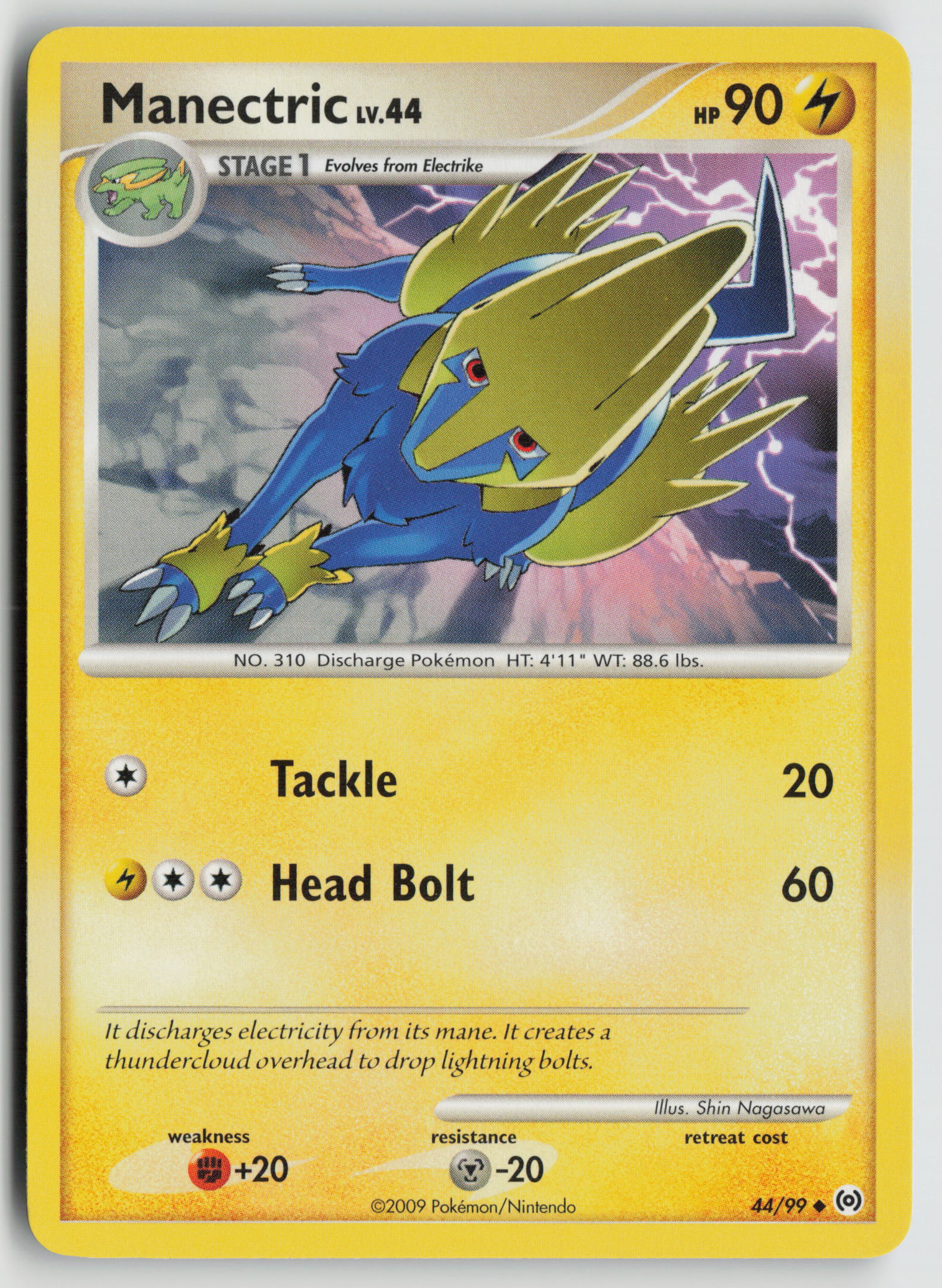 Manectric (44) Uncommon Arceus 44/99 NM