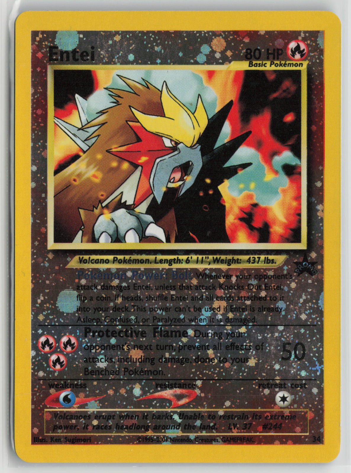Entei Promo Reverse Holo PR 34/53 MP