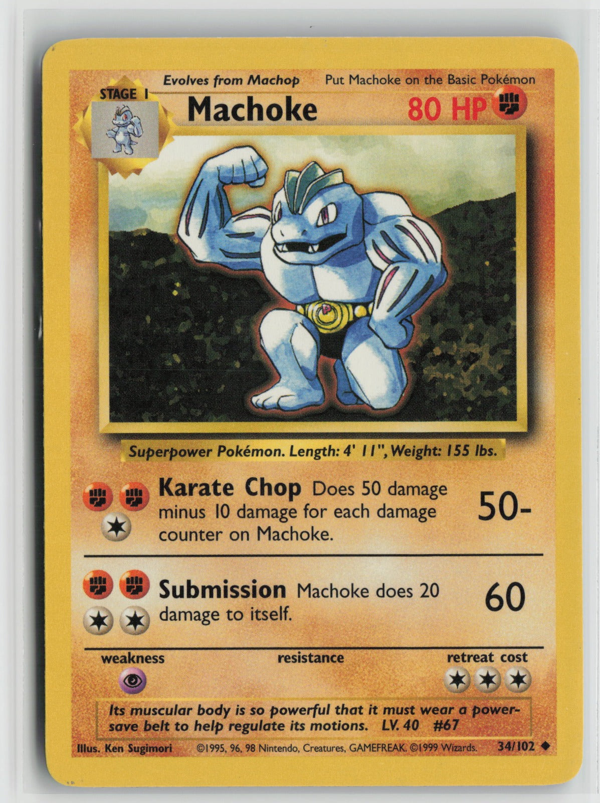 Machoke Uncommon BS 034/102 MP