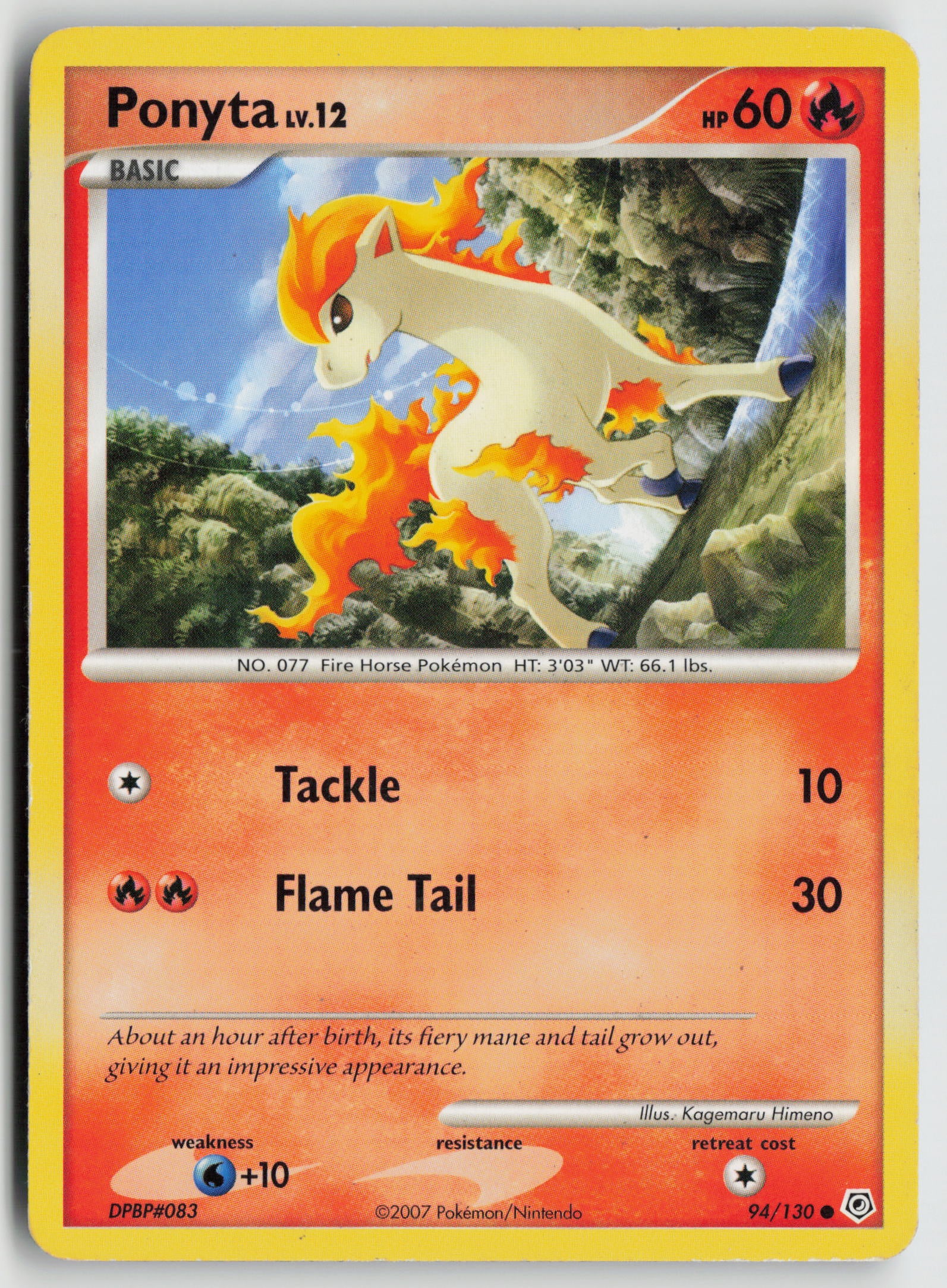 Ponyta Common Diamond and Pearl 94/130 HP