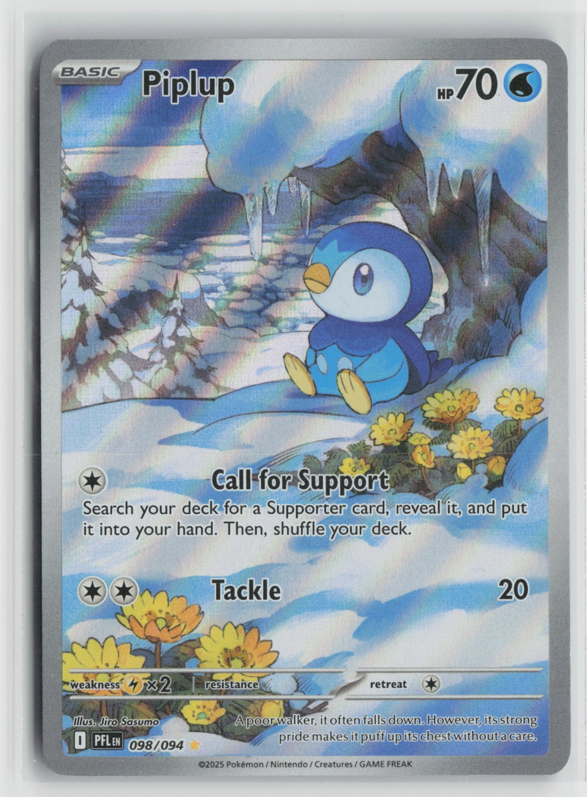 Piplup - Illustration Rare Holo PFL 098/094 NM