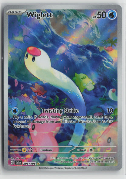 Wiglett - Illustration Rare Holo SVI 206/198 NM