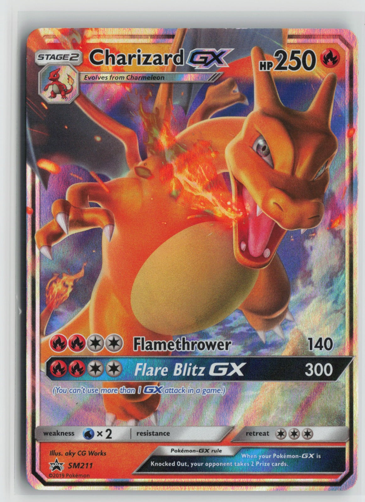 Charizard GX - Promo Holo SMP SM211 NM