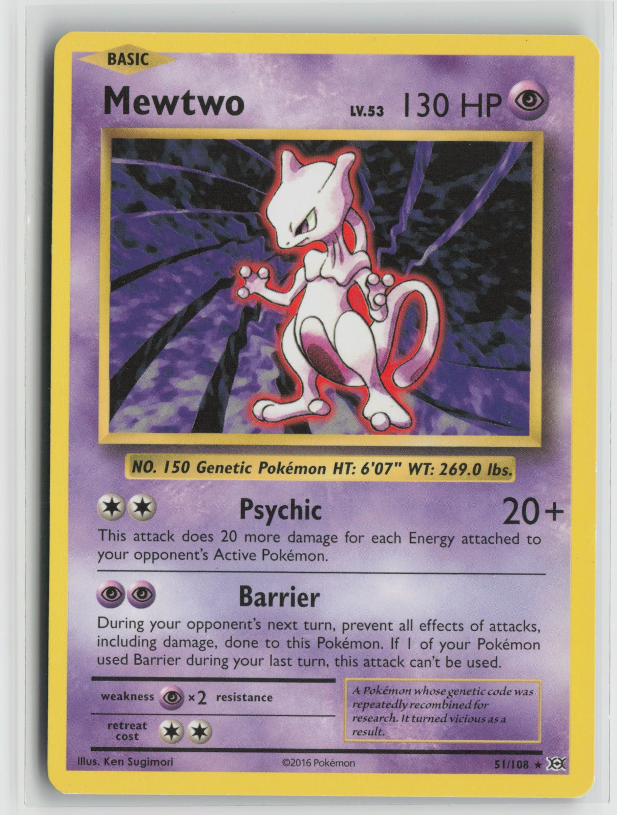 Mewtwo Rare EVO 51/108 LP