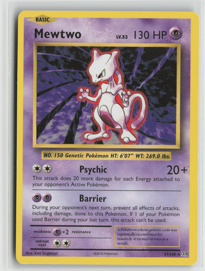 Mewtwo Rare EVO 51/108 LP