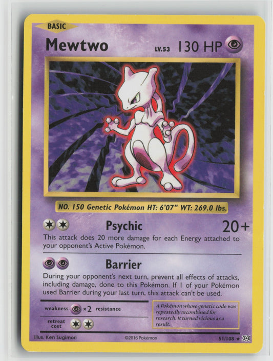 Mewtwo Rare EVO 51/108 LP