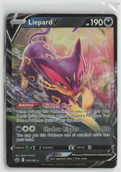 Liepard V Ultra Rare Holo SWSH06 104/198 NM