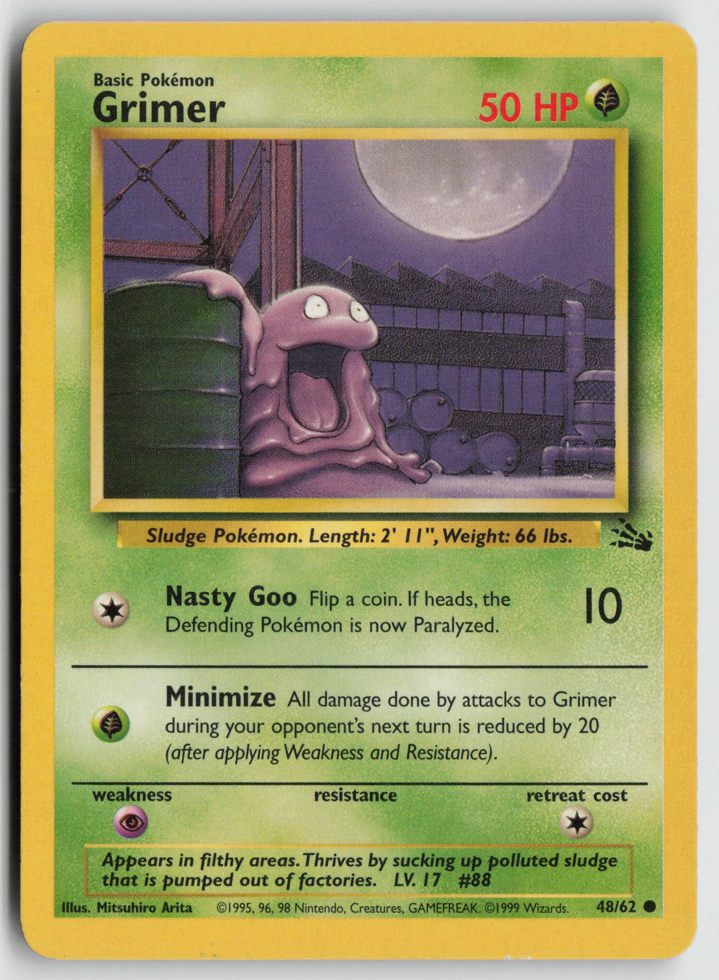 Grimer Common Fossil 48/62 MP