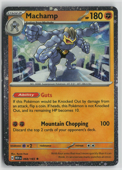 Machamp (Cosmos Holo) Rare Holo MCAP 068/165 NM