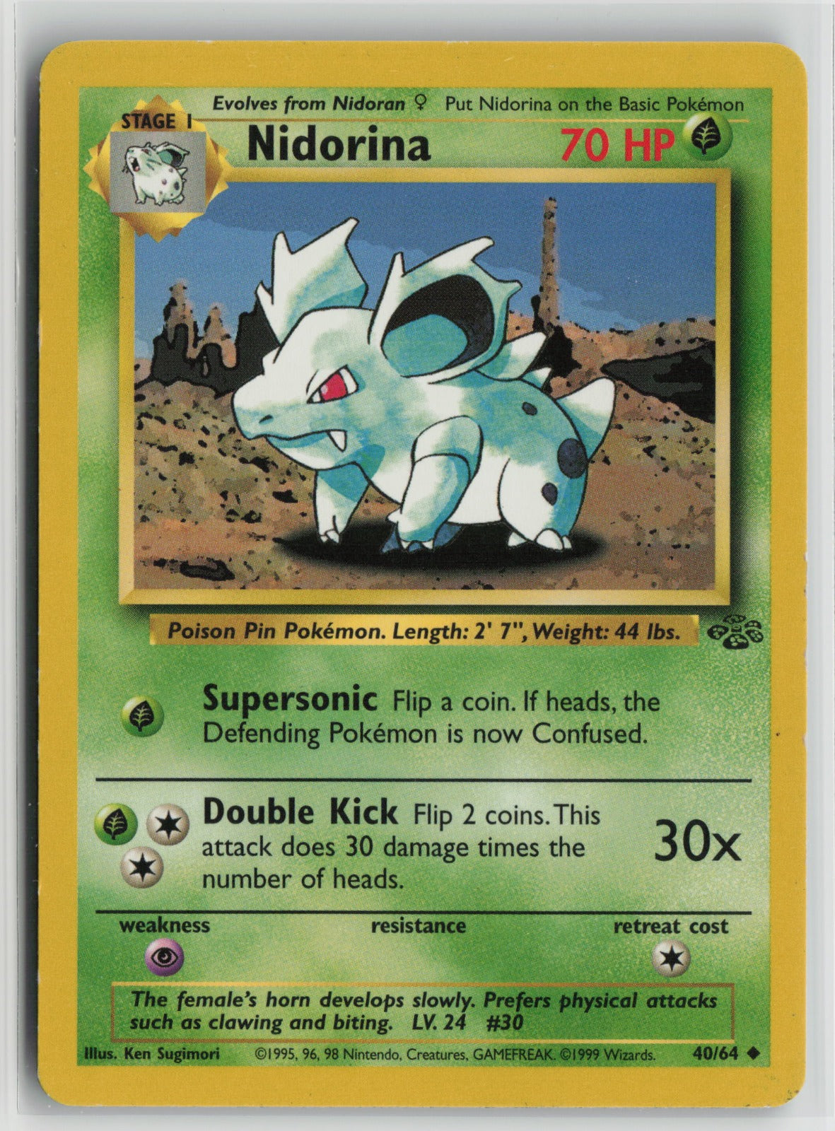 Nidorina Uncommon Unlimited JU 40/64 LP