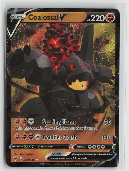 Coalossal V Ultra Rare Holo SWSH04 098/185 NM