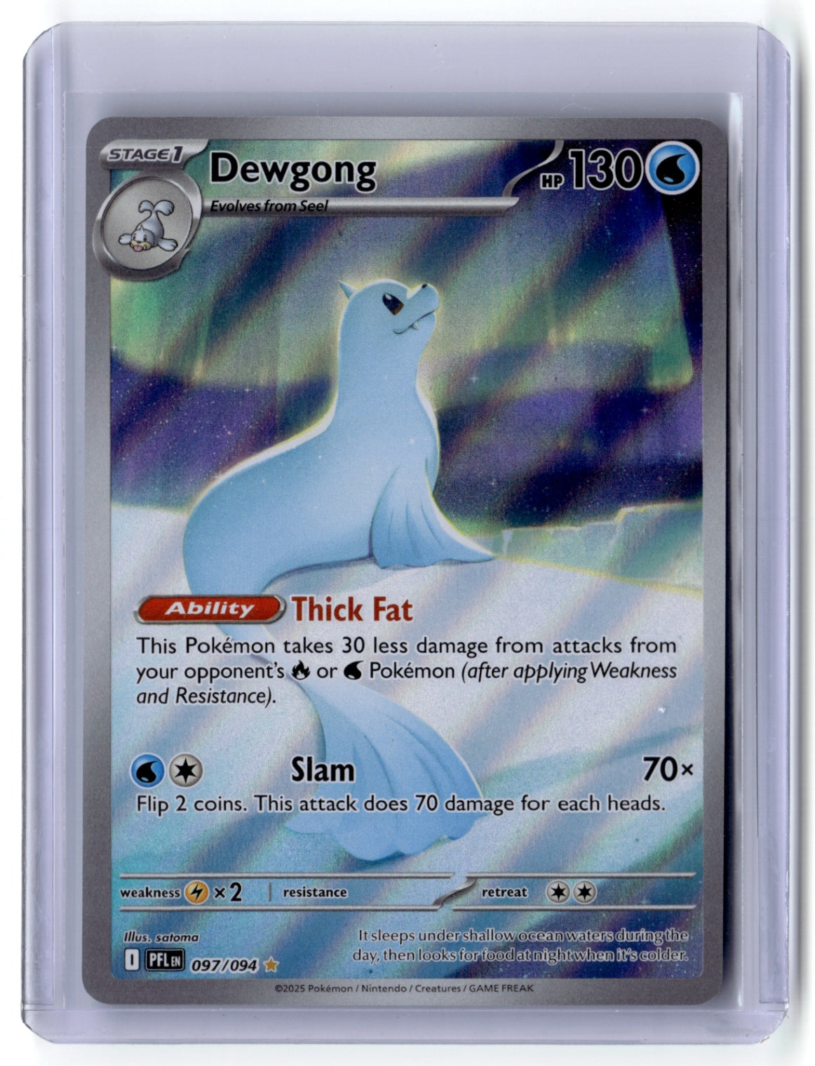 Dewgong - Illustration Rare ME02: Phantasmal Flames 097/094 NM