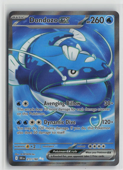 Dondozo ex Ultra Rare Holo DRI 211/182 NM