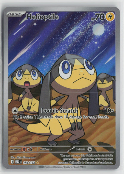 Helioptile - Illustration Rare Holo MEG 143/132 NM