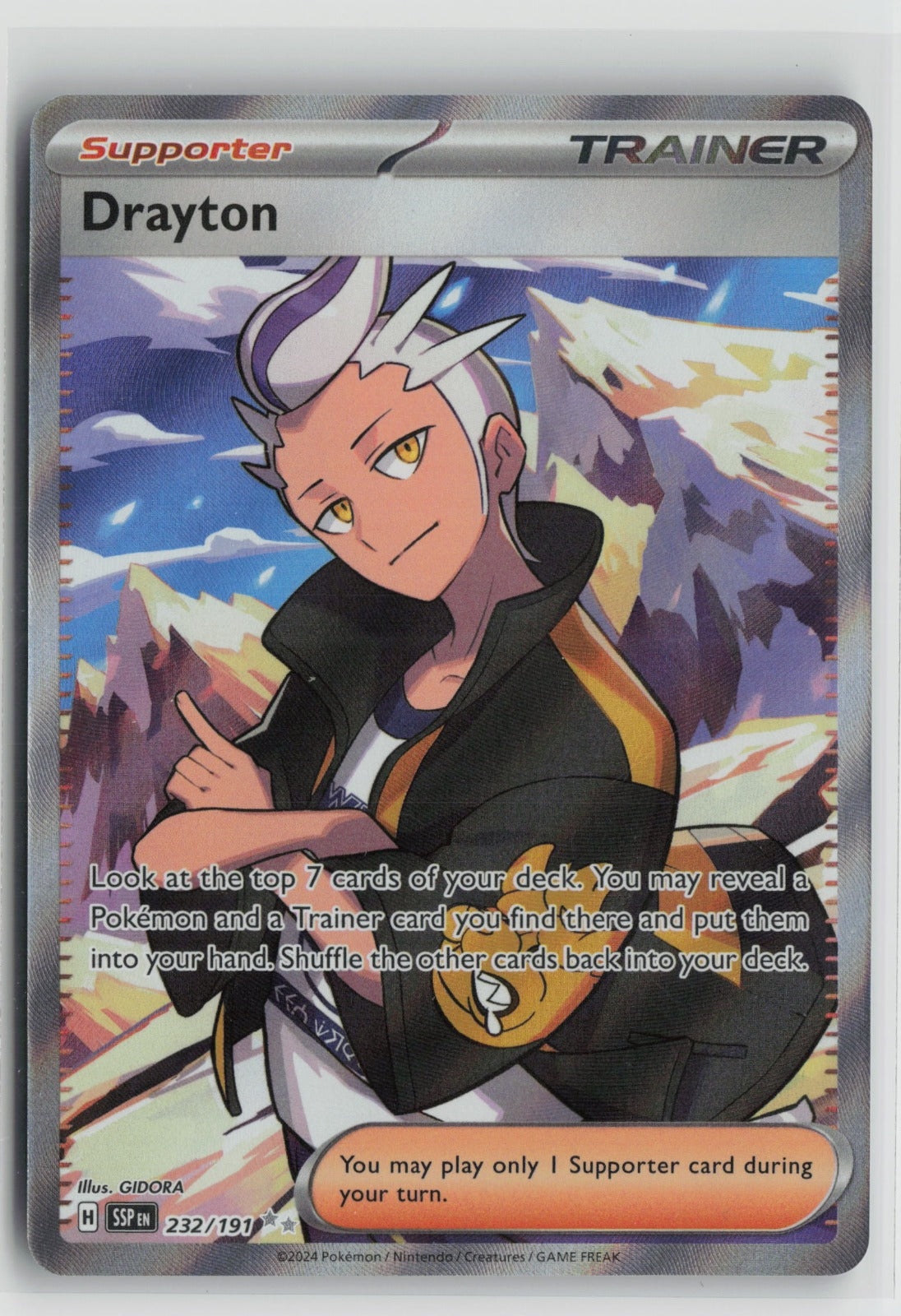 Drayton Ultra Rare Holo SSP 232/191 NM