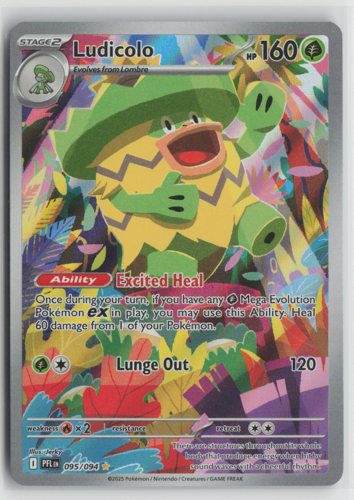 Ludicolo - Illustration Rare Holo PFL 095/094 NM
