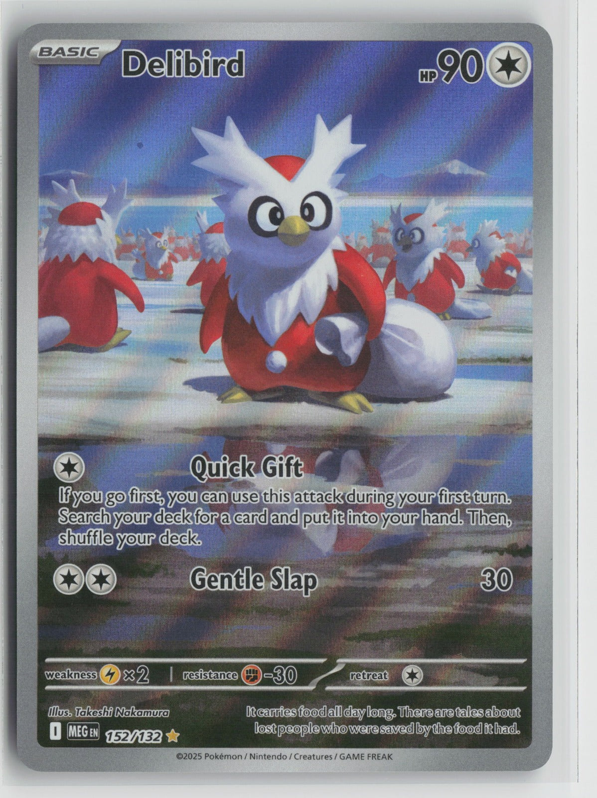 Delibird - Illustration Rare Holo MEG 152/132 NM