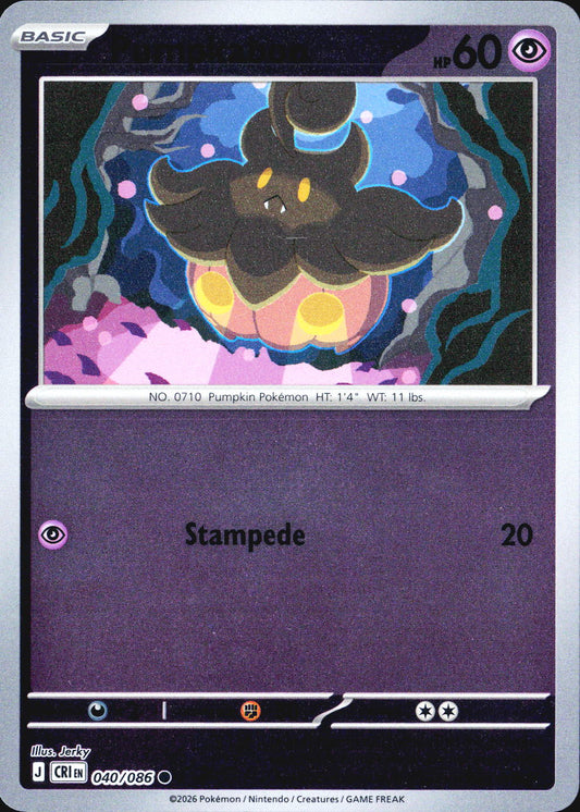 Pumpkaboo Common Reverse Holo CRI 040/086 NM