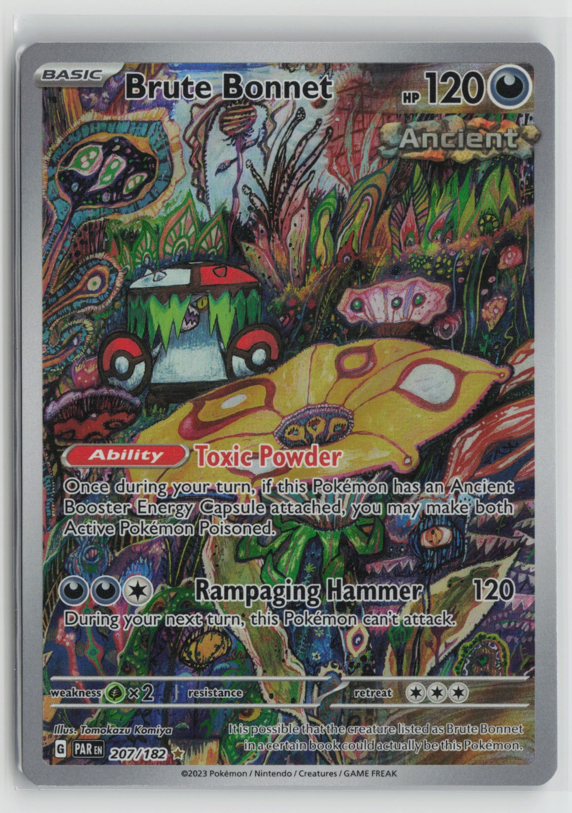 Brute Bonnet Illustration Rare Holo PAR 207/182 NM