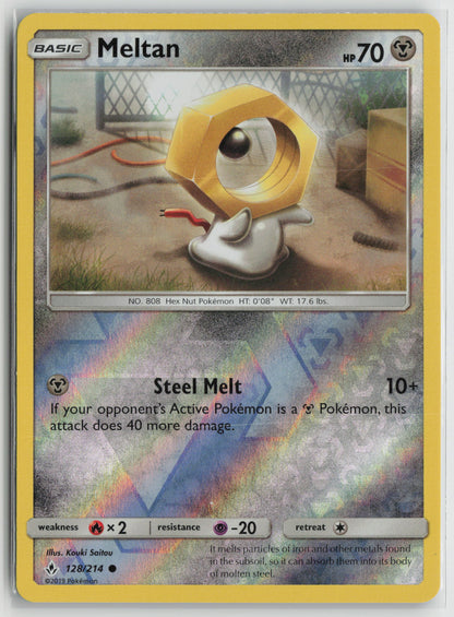 Meltan Common Reverse Holo SM10 128/214 NM