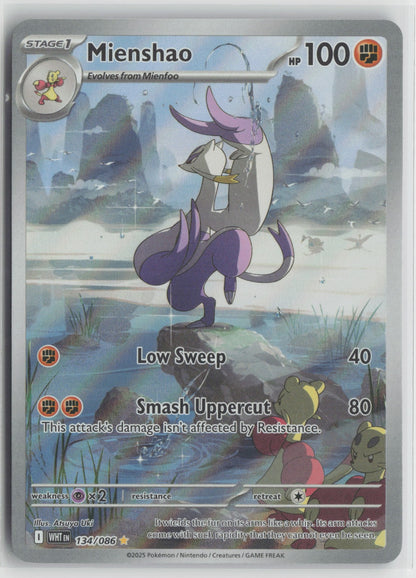 Mienshao - Illustration Rare Holo WHT 134/086 NM