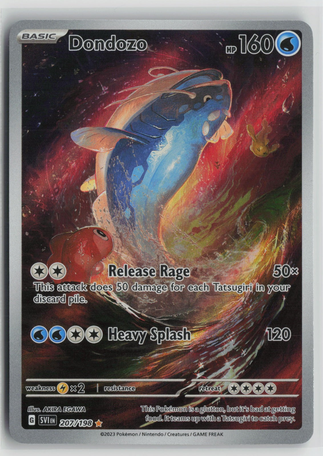 Dondozo - Illustration Rare Holo SVI 207/198 NM