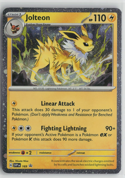 Jolteon - (Cosmos Holo) Rare Holo SVP 169 NM- B