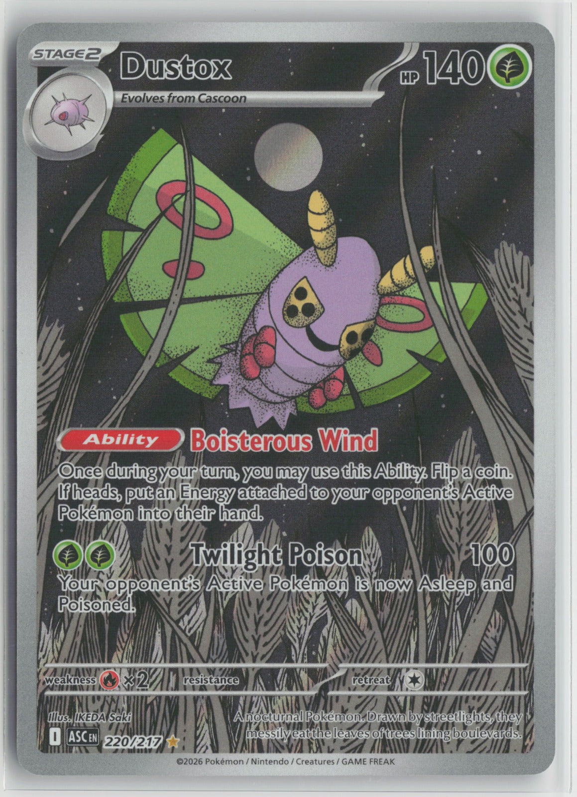 Dustox Illustration Rare Holo ASC 220/217 NM