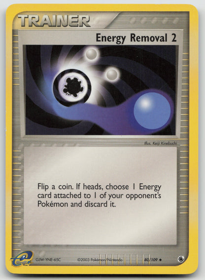 Energy Removal 2 Uncommon Normal RS 80/109 MP