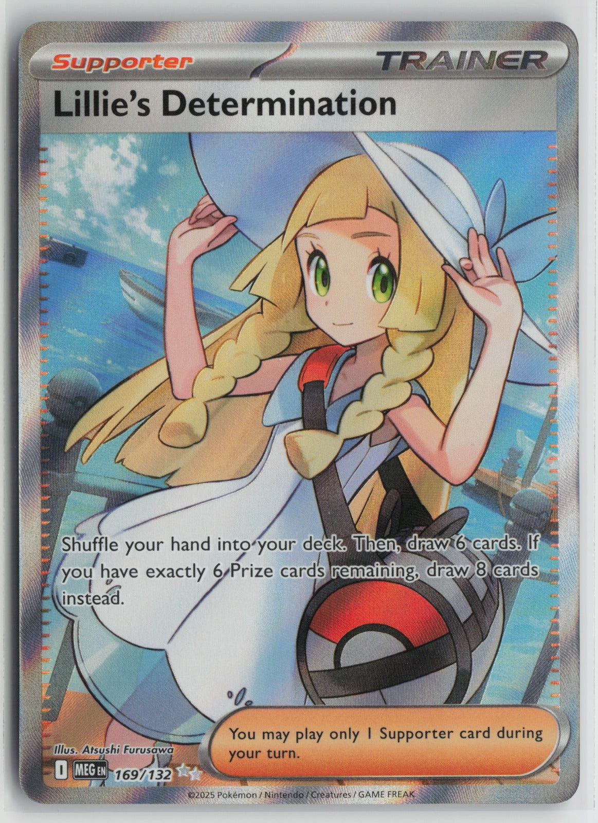 Lillie's Determination - Ultra Rare Holo MEG 169/132 NM