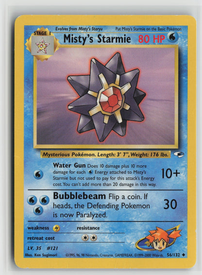 Misty's Starmie Uncommon Unlimited G1 056/132 LP
