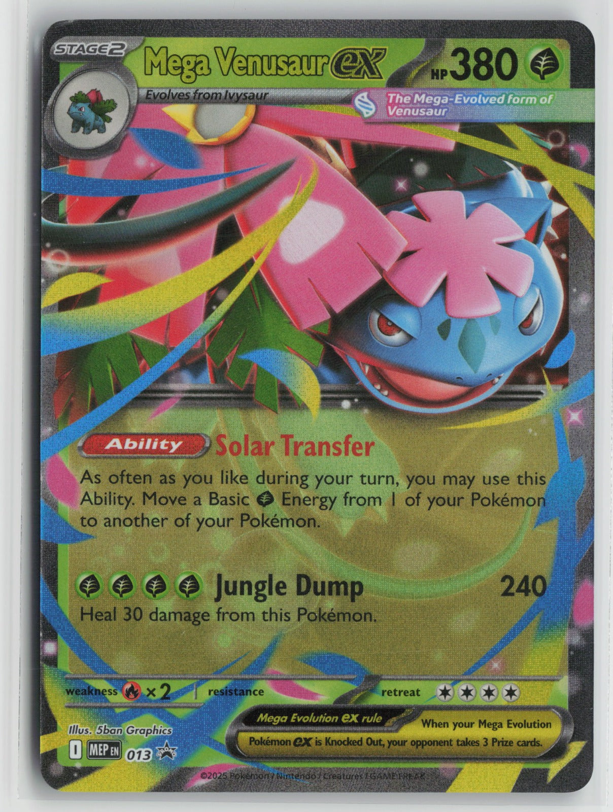 Mega Venusaur ex - Promo Holo MEP 013 NM