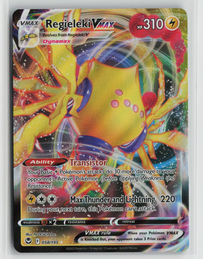 Regieleki VMAX Ultra Rare Holo SWSH12 058/195 NM