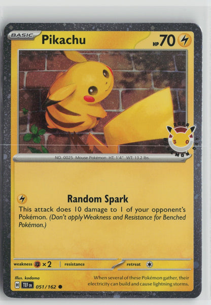 Pikachu (Pokemon Day 2026) Common Holo MCAP 051/162 NM