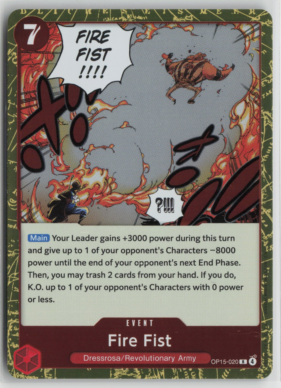 Fire Fist R Foil OP15-EB04 OP15-020 NM