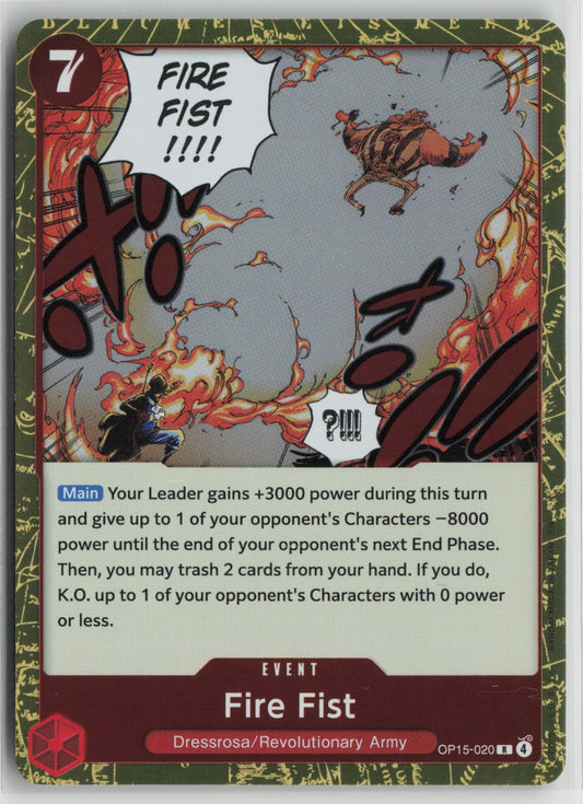 Fire Fist R Foil OP15-EB04 OP15-020 NM