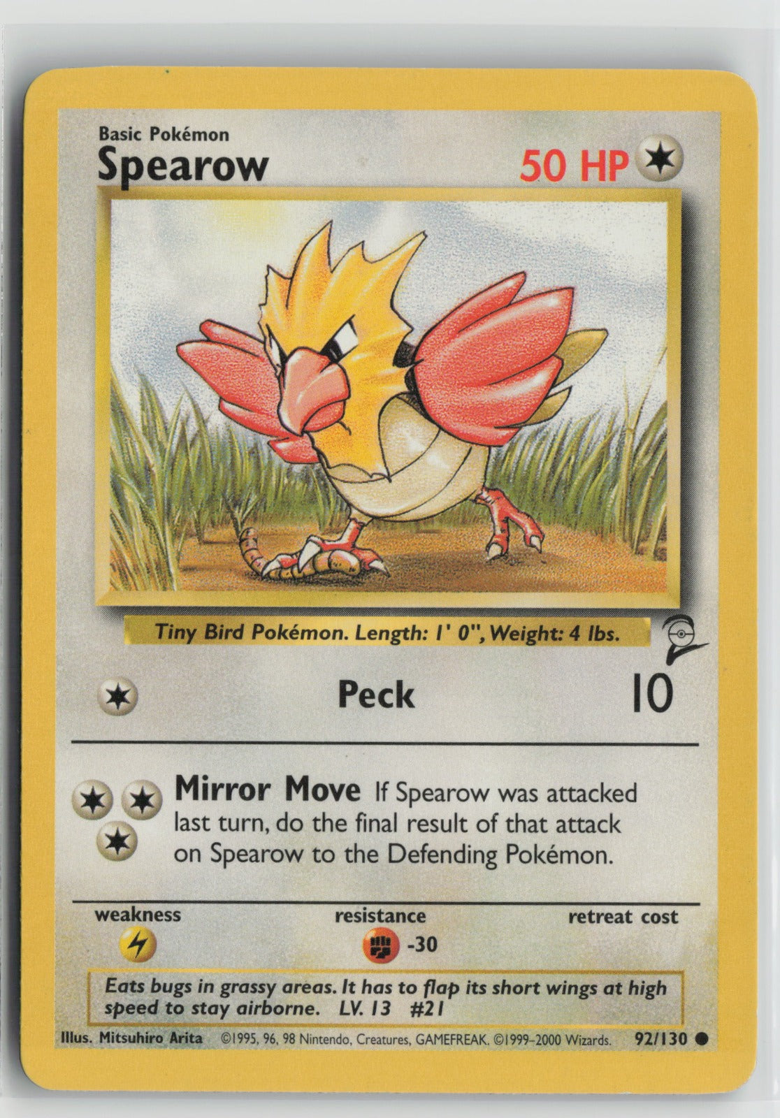 Spearow Common BS2 092/130 LP