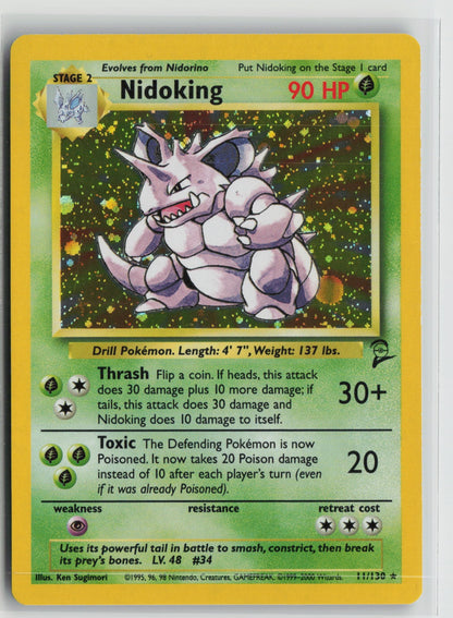 Nidoking Holo Rare BS2 011/130 NM